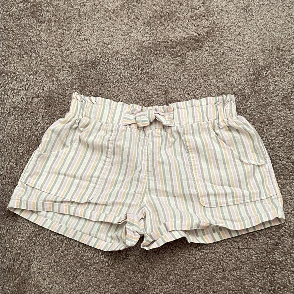 Carter's Multicolor Striped Shorts Girls Size 6/6x